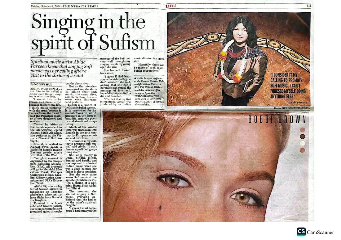 The Straits Times feature: Singing in the Spirit of Sufism